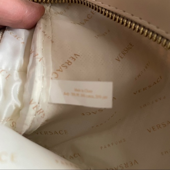 VERSACE Parfums Beige Makeup Cosmetics Bag - Picture 14 of 14